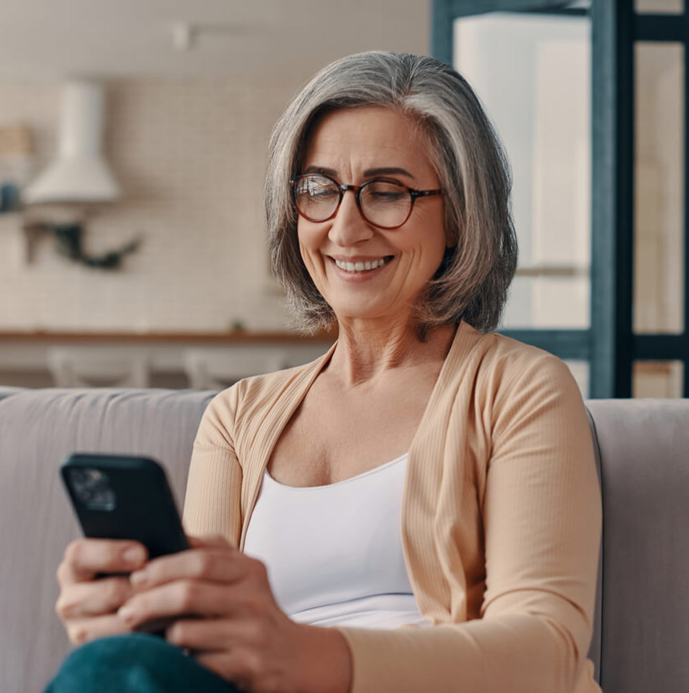 Beautiful Senior Women In Casual Clothing