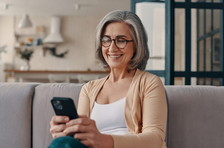 Beautiful Senior Women In Casual Clothing